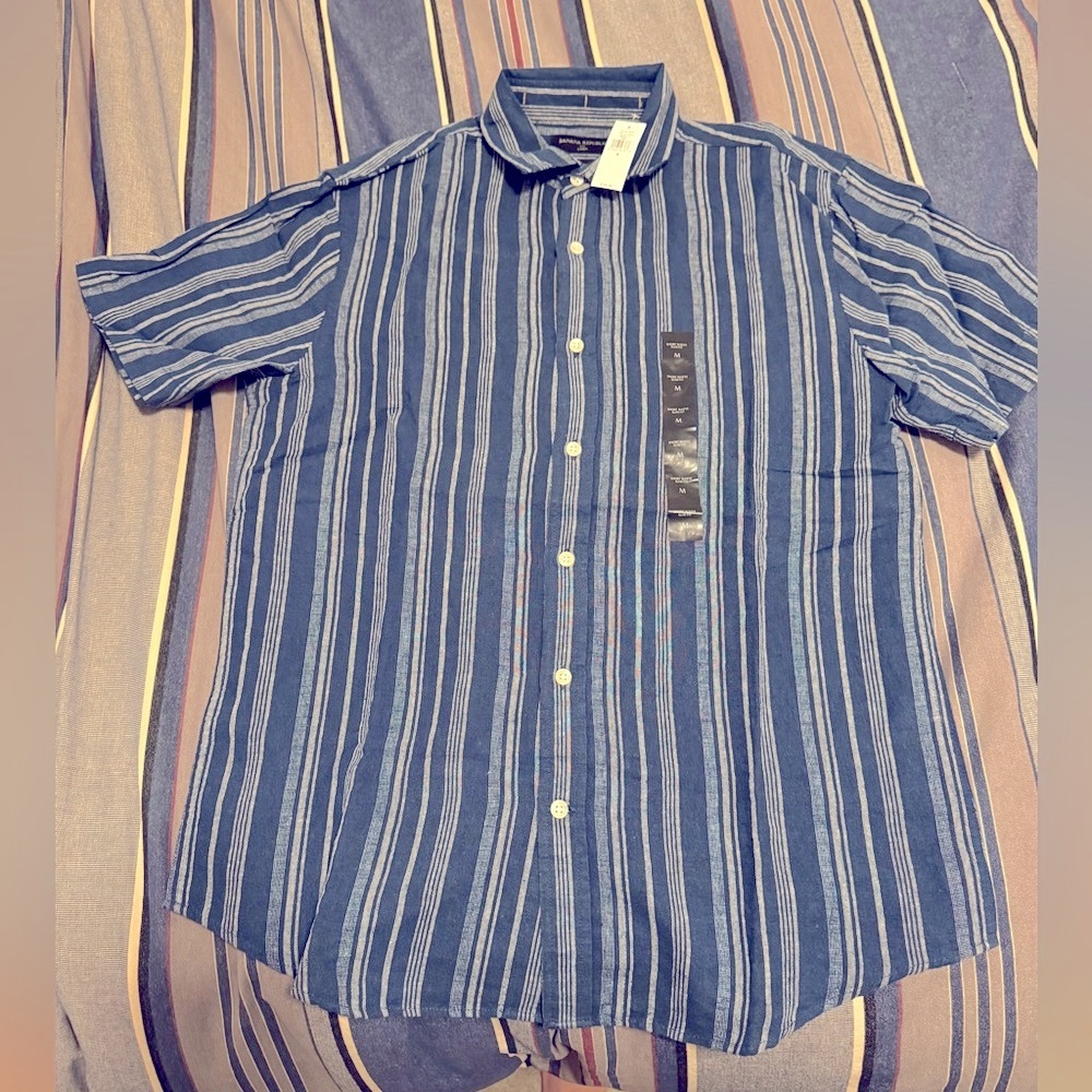 Banana republic men’s linen button down